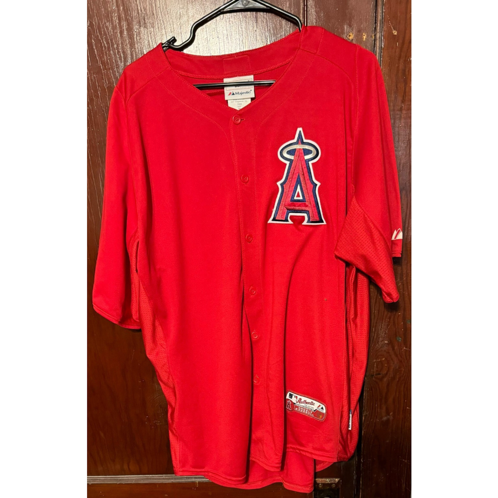 Los Angeles LA Angels of Anaheim Majestic Jersey Mens Sz XL